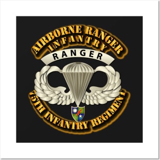 Airborne Badge - Ranger - 75th Infantry Posters and Art